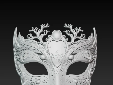 Celestial Alchemist Masquerade Mask 3D STL 3D Print Model