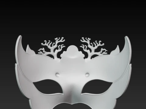 Celestial Alchemist Masquerade Mask 3D STL 3D Print Model