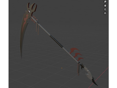 Battle scythe 3D Model