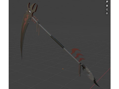 Battle scythe 3D Model