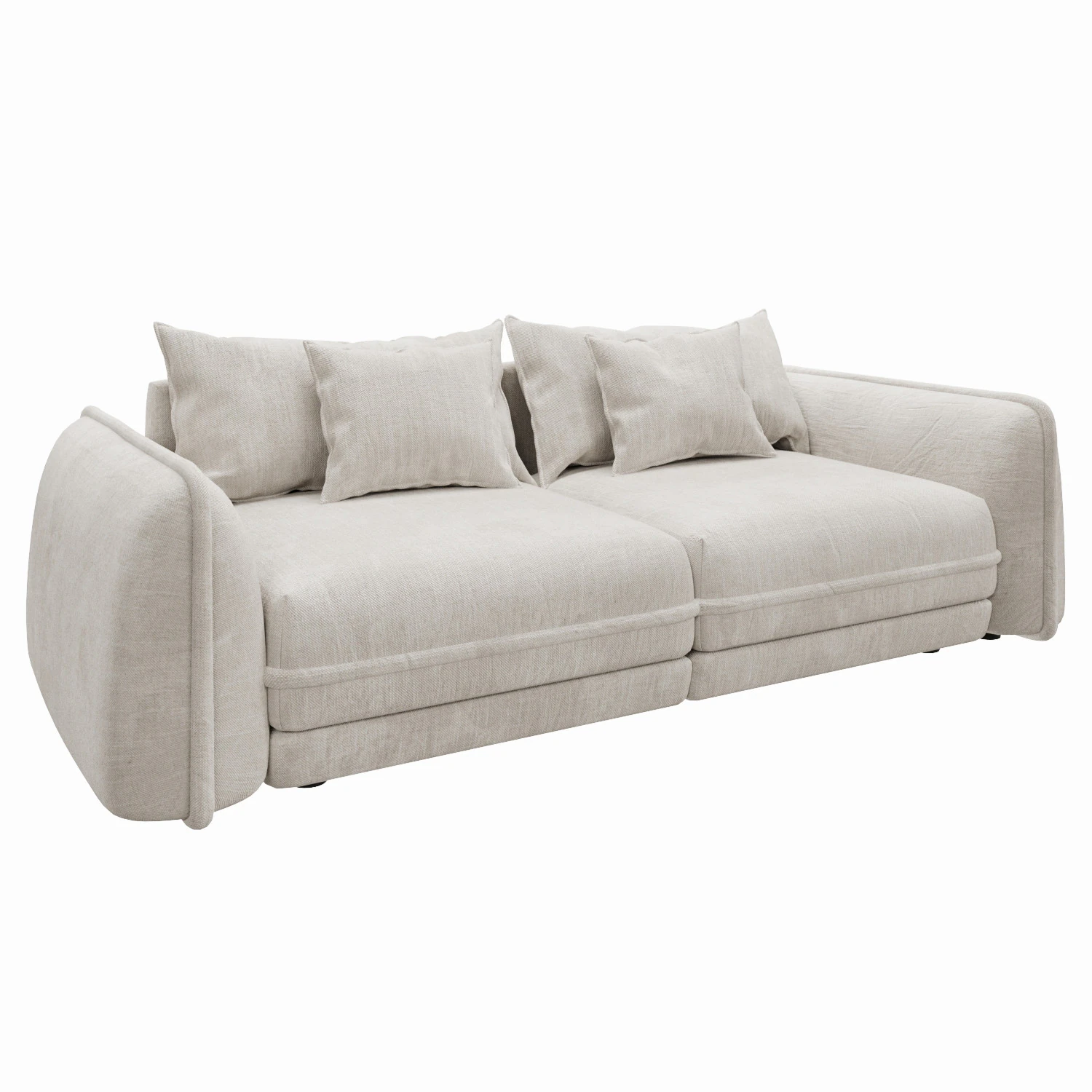 Club Sofa 3D Model .c4d .max .obj .3ds .fbx .stl .blend 