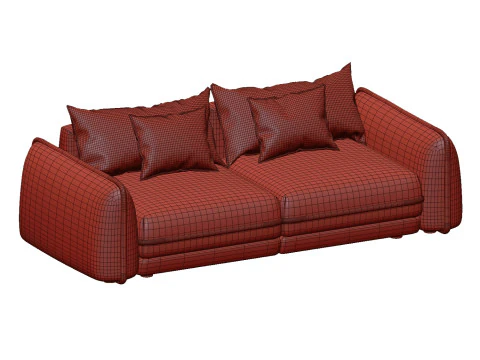 Club Sofa 3D Model
