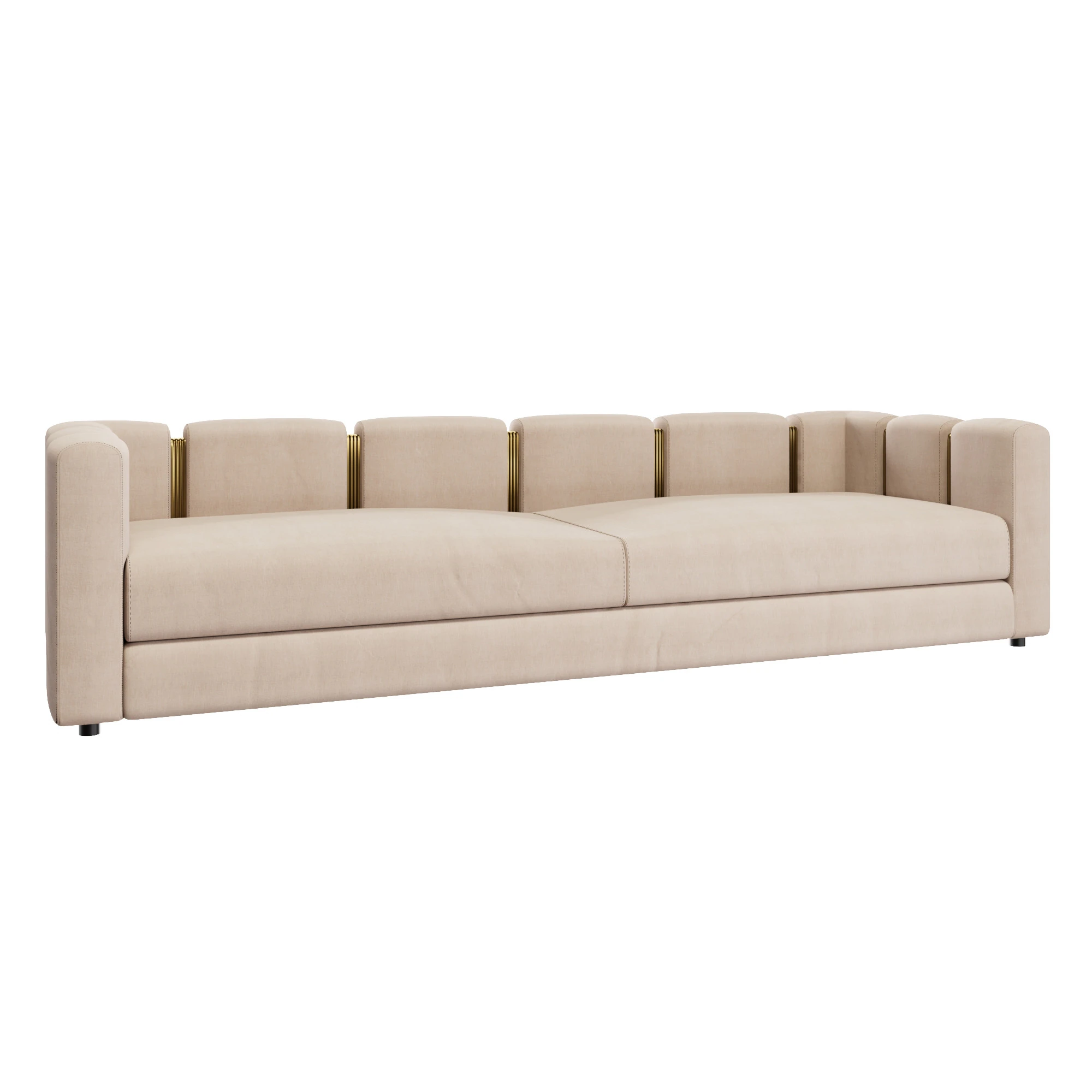 Club Sofa 2 3D Model .c4d .max .obj .3ds .fbx .stl .blend 