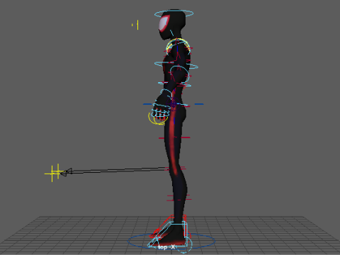 Spiderman Miles Morales Rigged with Textures 3D 模型