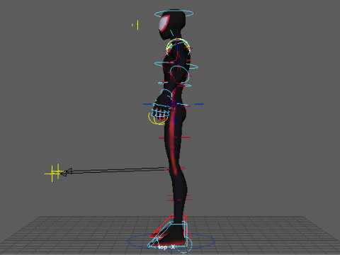 Spiderman Miles Morales Rigged with Textures 3D Model