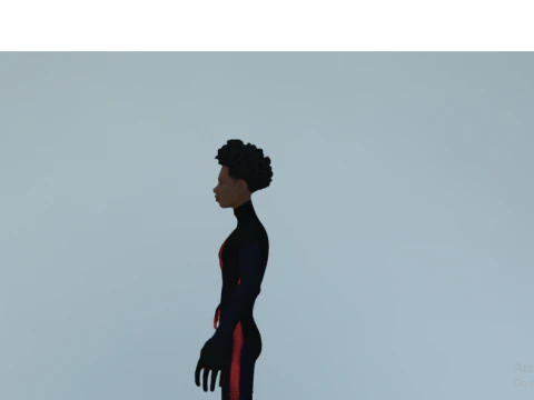 Spiderman Miles Morales Rigged with Textures 3D Model