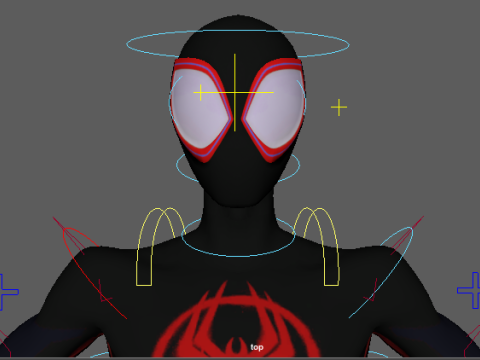 Spiderman Miles Morales Rigged with Textures 3D 模型