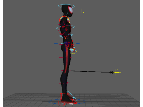 Spiderman Miles Morales Rigged with Textures 3D 模型