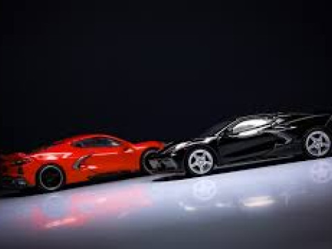 Chervolet Corvette C8 Stingray with Textures 3D Model