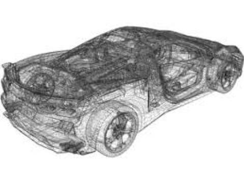 Chervolet Corvette C8 Stingray with Textures 3D Model