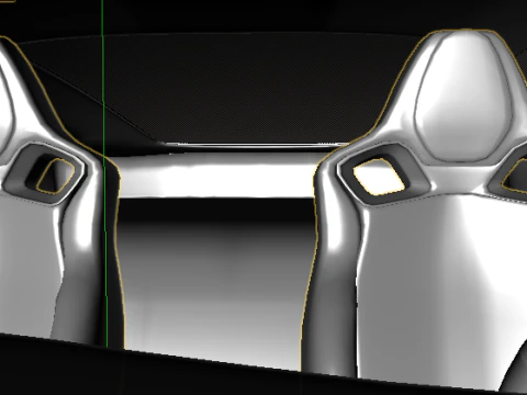 Chervolet Corvette C8 Stingray with Textures 3D Model