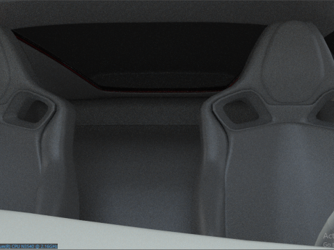 Chervolet Corvette C8 Stingray with Textures 3D Model