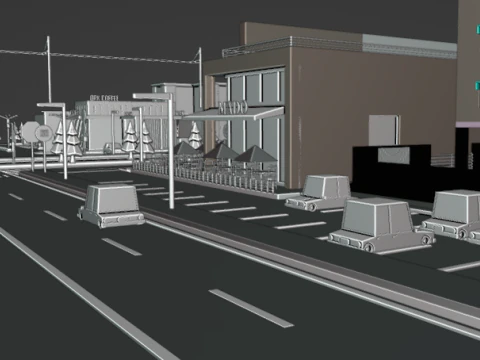 GameReady City with Textures 3D Model
