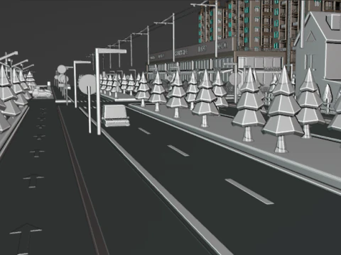 GameReady City with Textures 3D Model