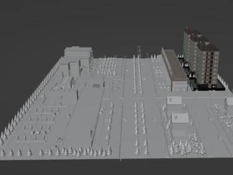 GameReady City with Textures 3D Model