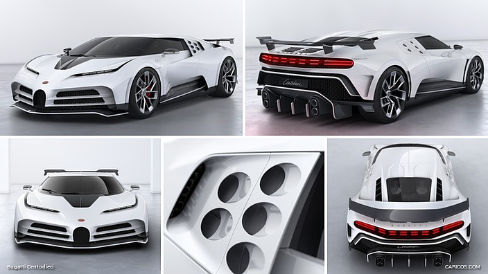 Bugatti Centodieci High-Quality 3D 모델 .c4d .max .obj .3ds .fbx .stl .blend