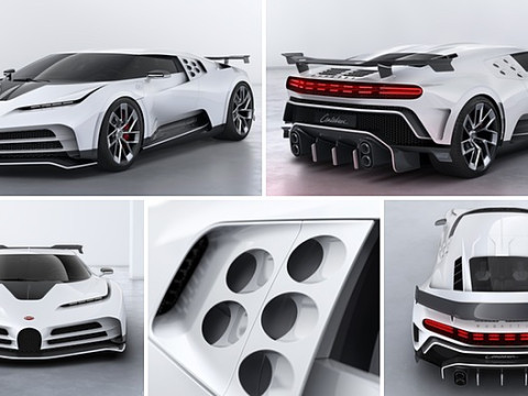 Bugatti Centodieci High-Quality 3D Model