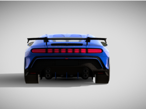 Bugatti Centodieci High-Quality 3D 모델