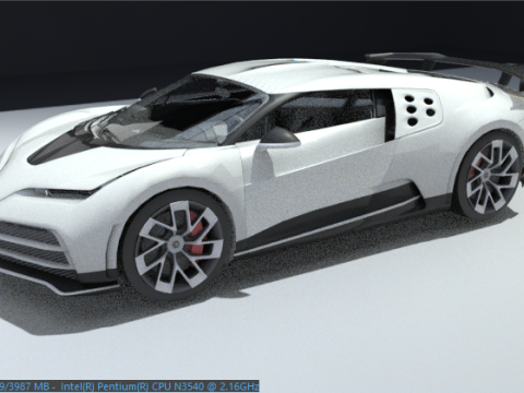 Bugatti Centodieci High-Quality 3D 모델