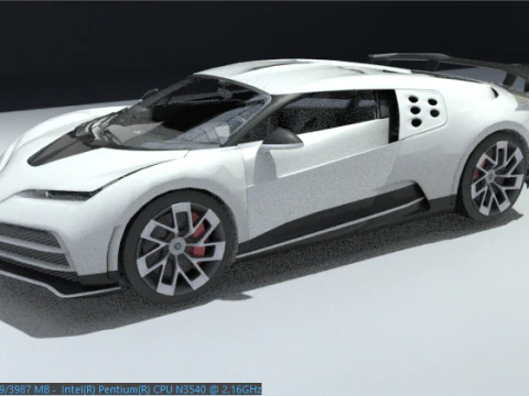 Bugatti Centodieci von hoher Qualit&auml;t 3D Modell