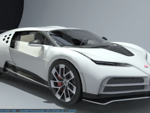 Bugatti Centodieci von hoher Qualit&auml;t 3D Modell