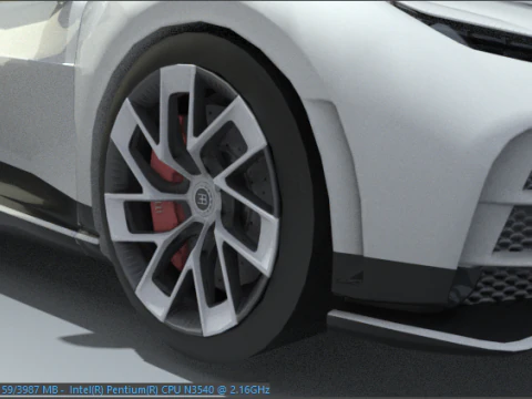 Bugatti Centodieci von hoher Qualit&auml;t 3D Modell