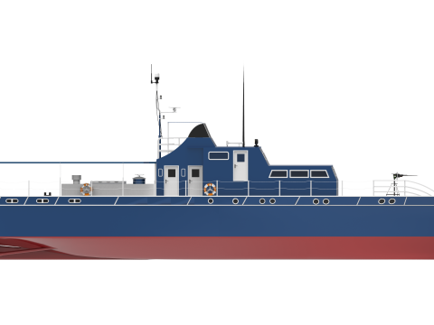 Fast Patrol Boat Vintage 3D 模型