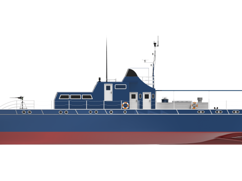 Fast Patrol Boat Vintage 3D 模型