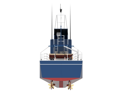 Fast Patrol Boat Vintage 3D 模型