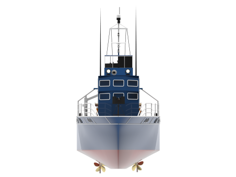 Fast Patrol Boat Vintage 3D 模型