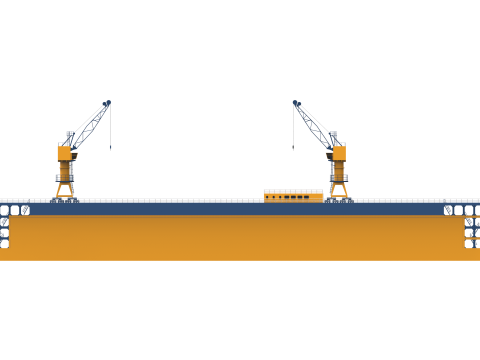Floating Dock Modèle 3D