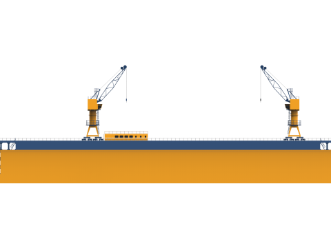 Floating Dock Modèle 3D