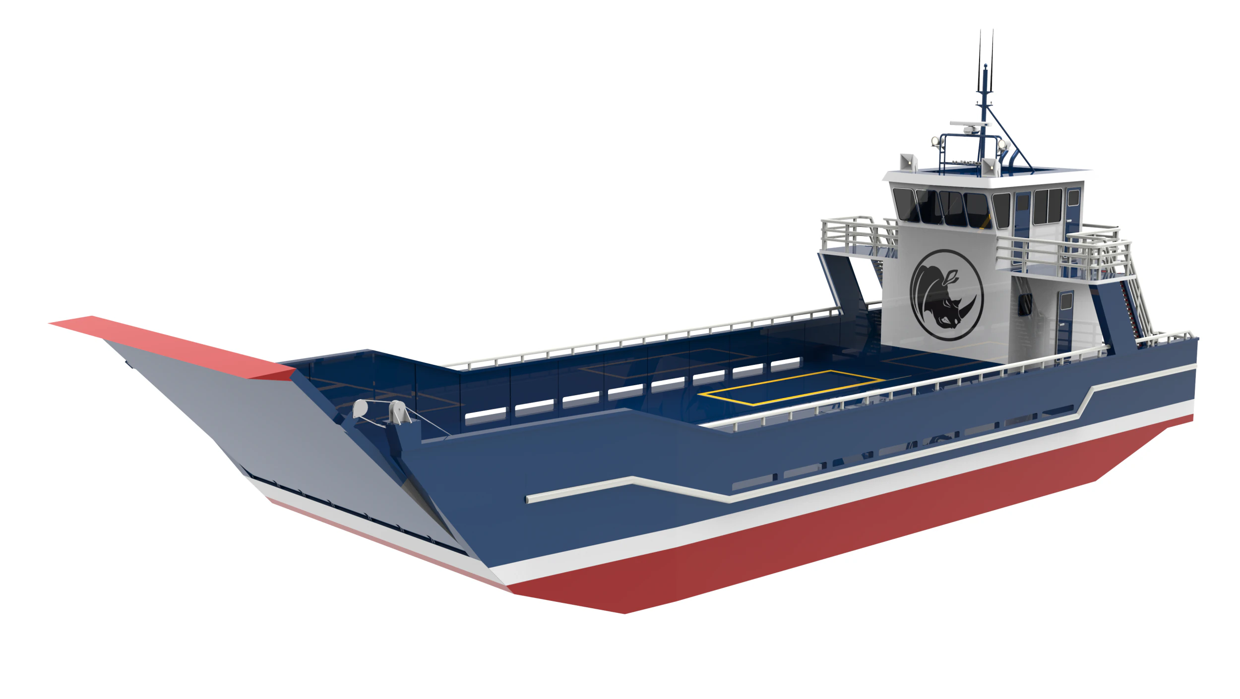Landing Craft Unit 3D Model .c4d .max .obj .3ds .fbx .stl .blend 