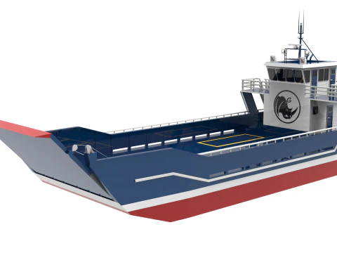 Unidad de lanchas de desembarco Modelo 3D