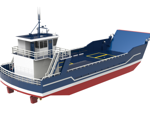 Landing Craft Unit 3D मॉडल