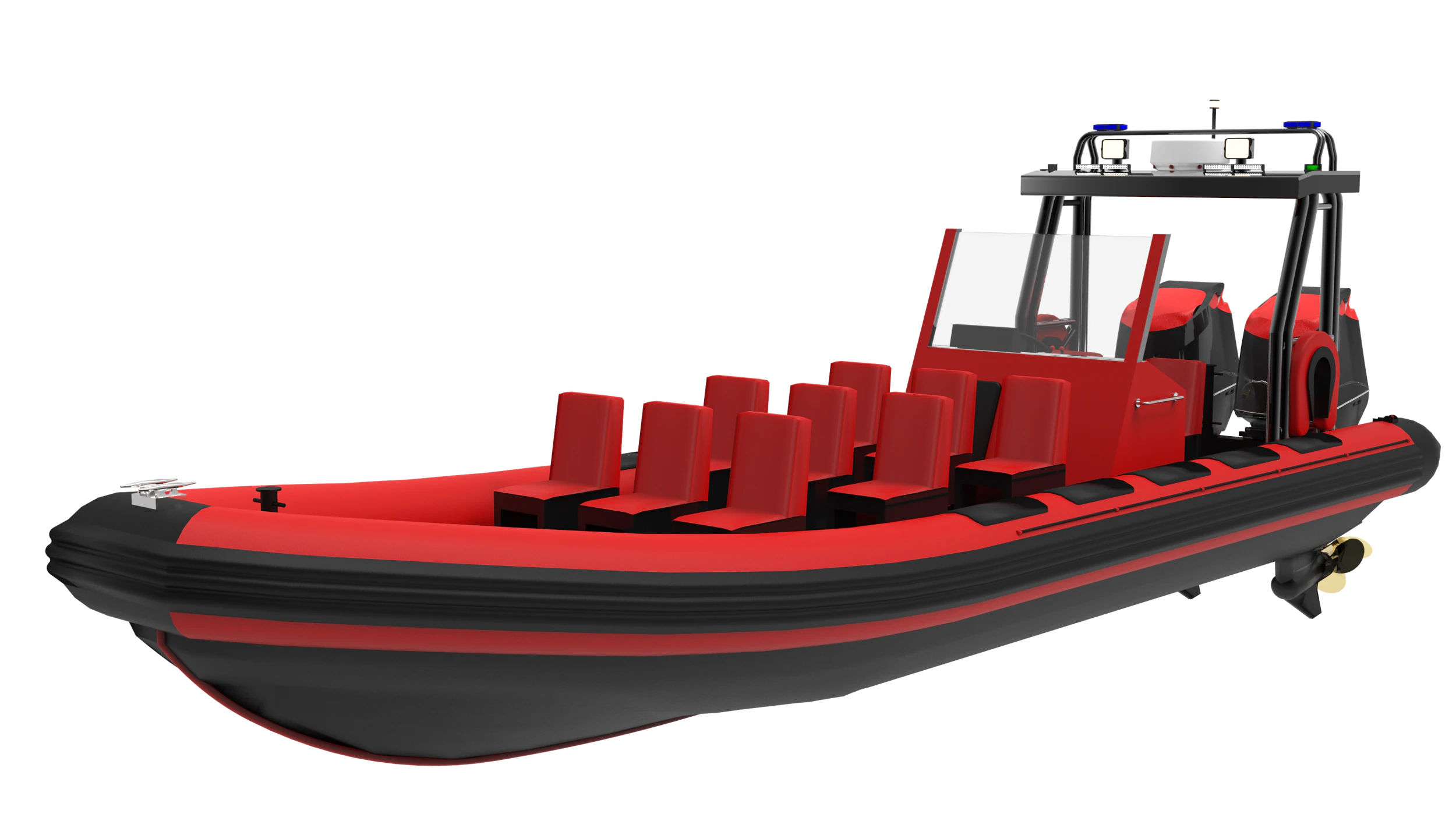 Barca MOB Modello 3D .c4d .max .obj .3ds .fbx .stl .blend 