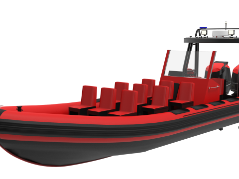 MOB Boat 3D 모델