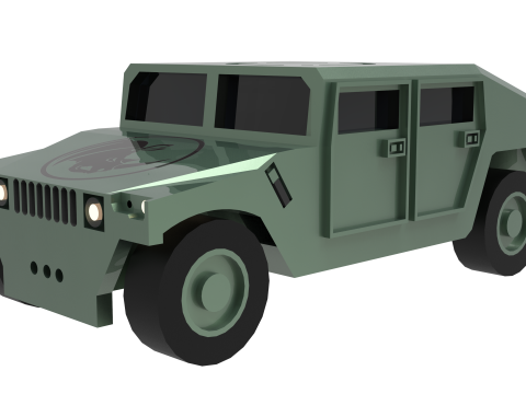 Combat Vehicle 3D Model