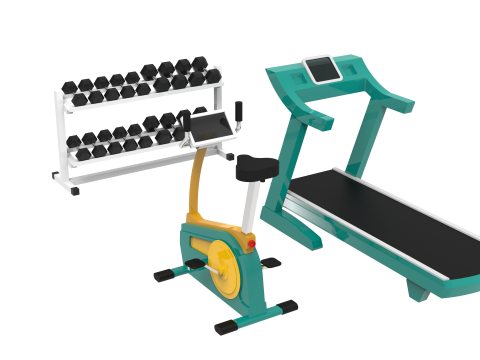GYM Set 3D Model