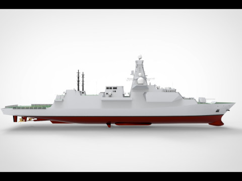 Fregate anti submarine 3D Model