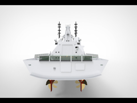 Fregate anti submarine 3D Model