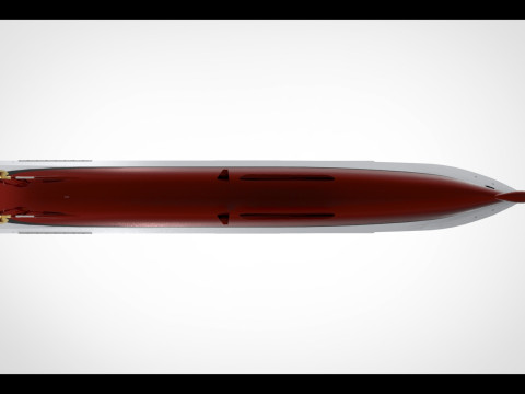 Fregate anti submarine 3D Model