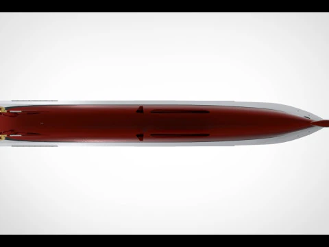 Fregata antisubmarina Modelo 3D