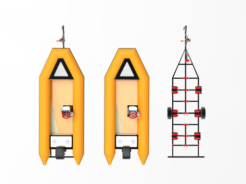 Rimorchio per barche Modello 3D