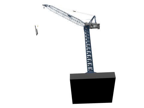 Gru a torre Modello 3D
