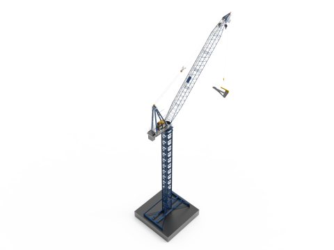 Башенный кран 3D Модель