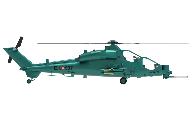 AGUSTA A129 Modelo 3D .c4d .max .obj .3ds .fbx .stl .blend