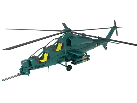 AGUSTA A129 Modelo 3D