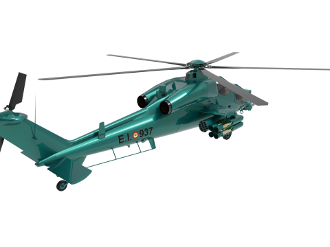 AGUSTA A129 Modelo 3D