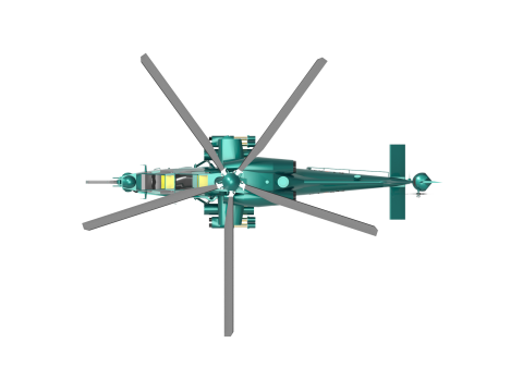 AGUSTA A129 Modelo 3D